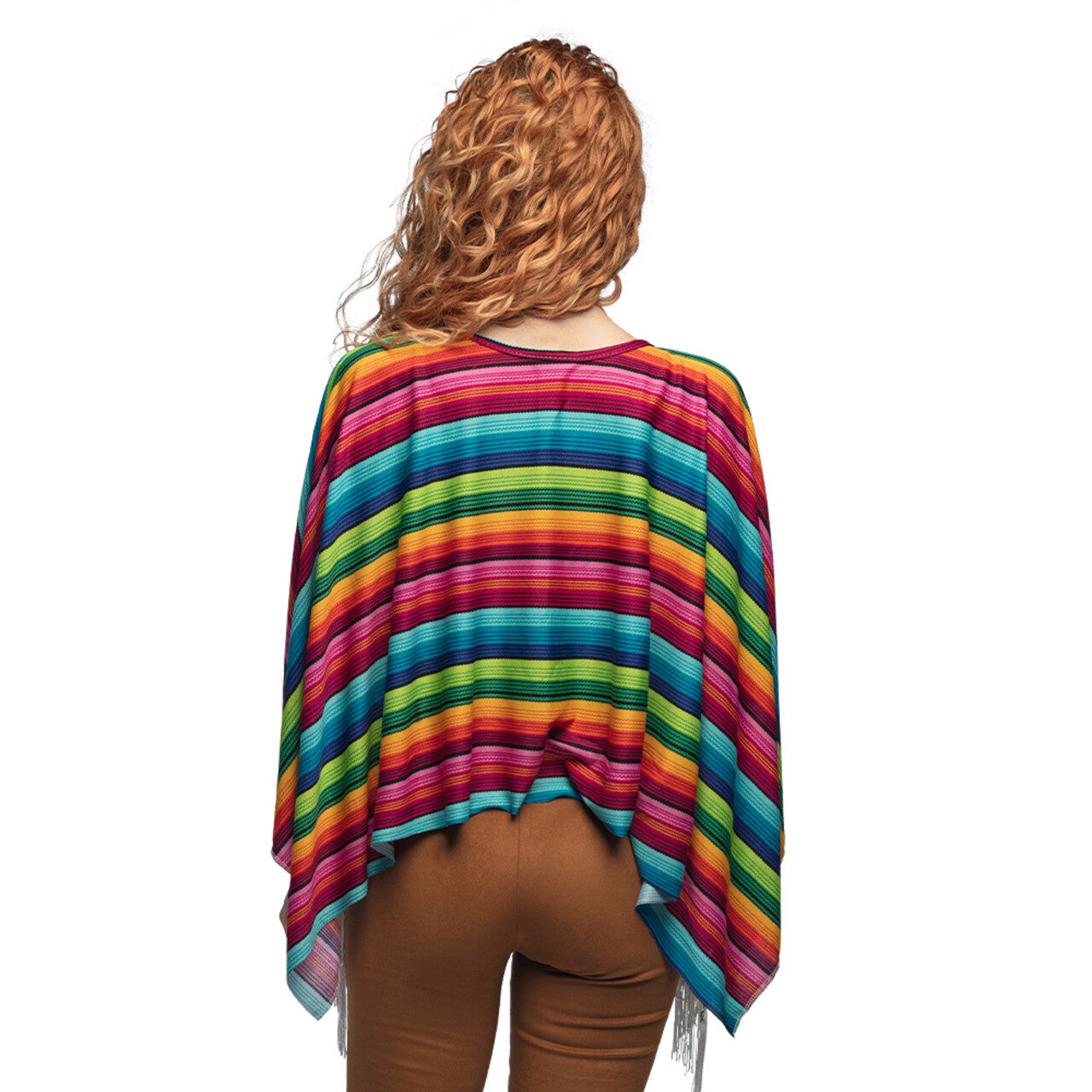 Op deze afbeelding zie je een Kostuums, van het merk Boland. Poncho Sofia Rainbow Vrouw