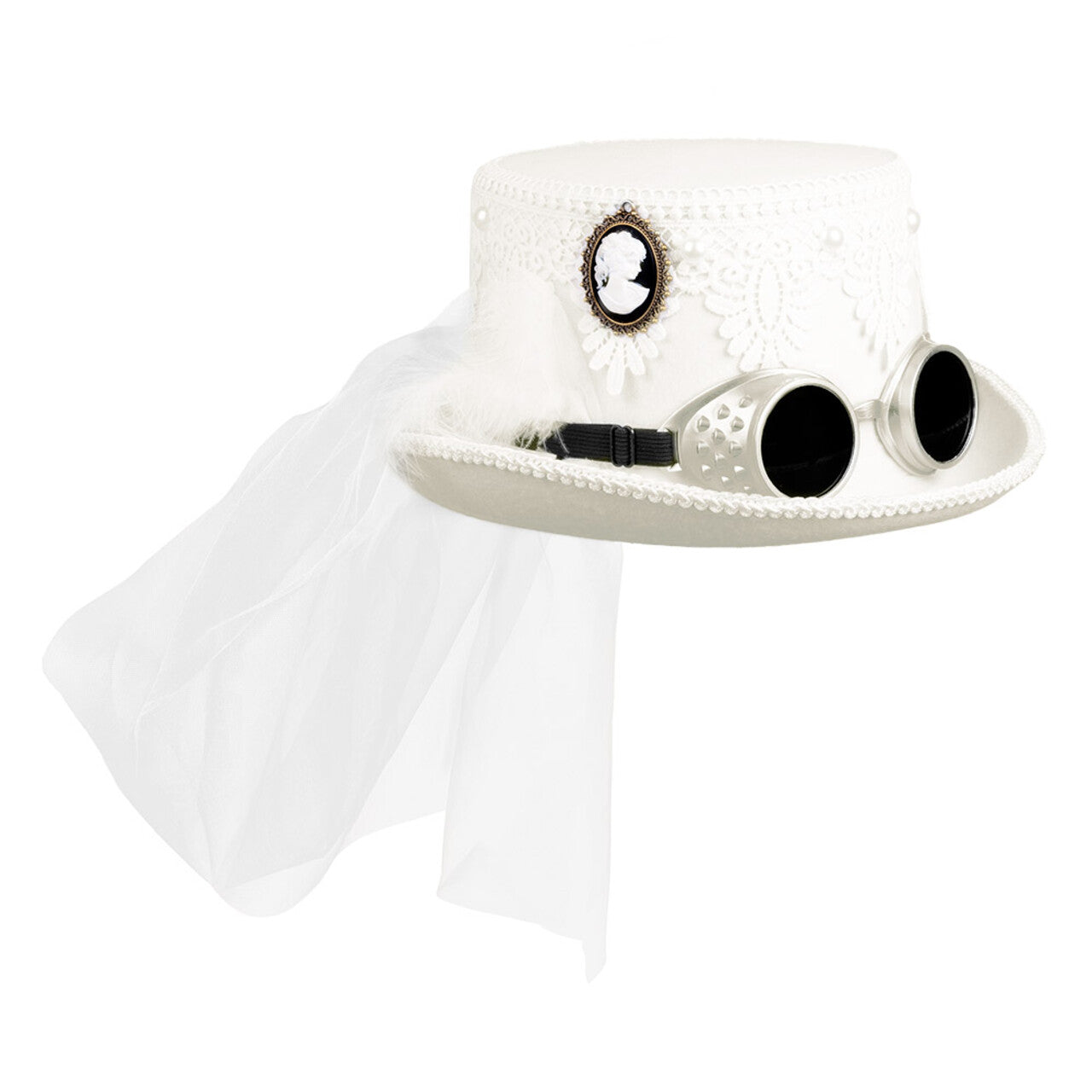 Op deze afbeelding zie je een Accessoires, van het merk Boland. Yes I Do Bride Punk Hoed