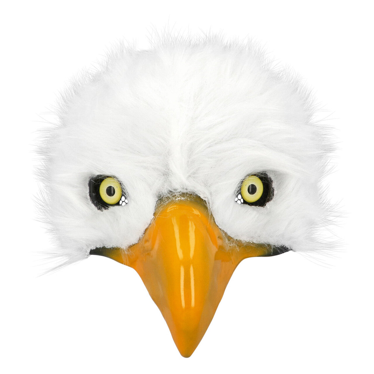 Op deze afbeelding zie je een Accessoires, van het merk Boland. Pluchen Halfmasker White Bird