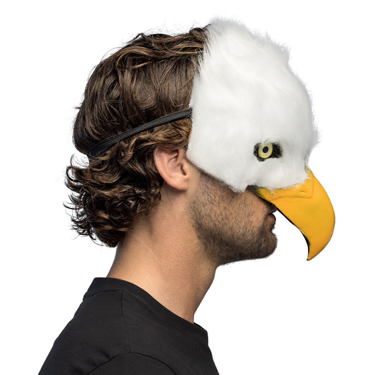 Op deze afbeelding zie je een Accessoires, van het merk Boland. Pluchen Halfmasker White Bird