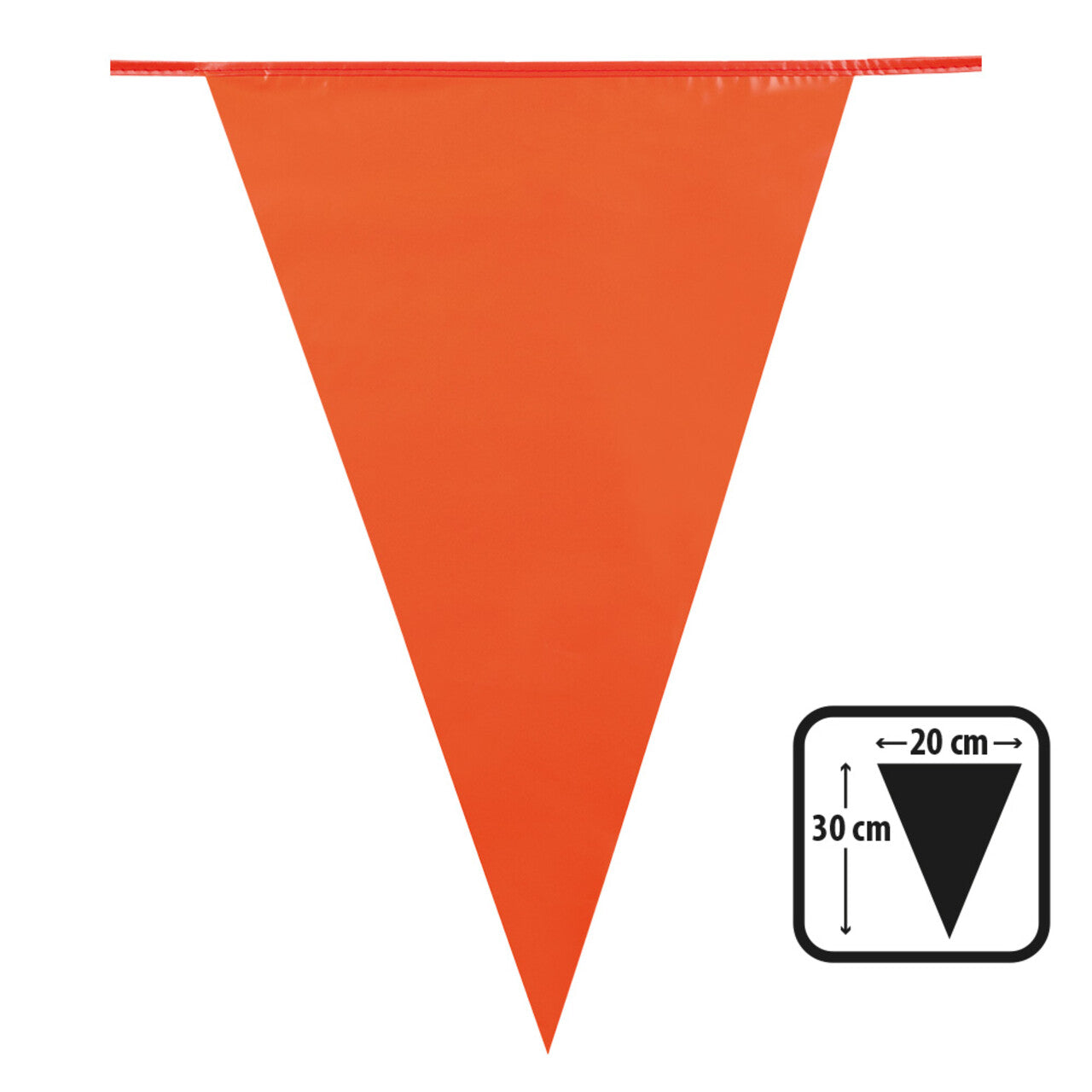 Op deze afbeelding zie je een Decoratie, van het merk Boland. Oranje Vlaggenlijn 25 Meter