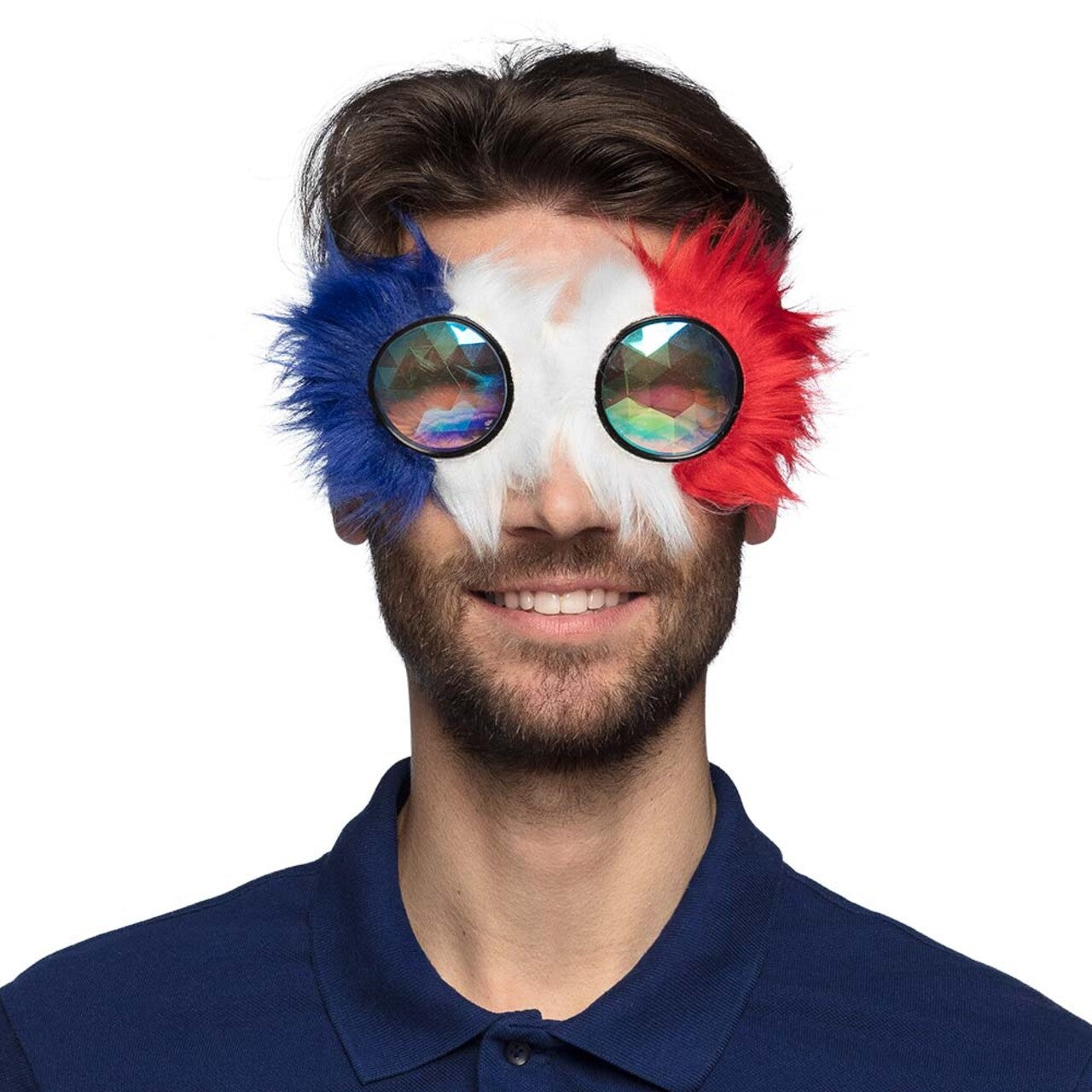 Op deze afbeelding zie je een Accessoires, van het merk Boland. Fluffy Frankrijk Bril