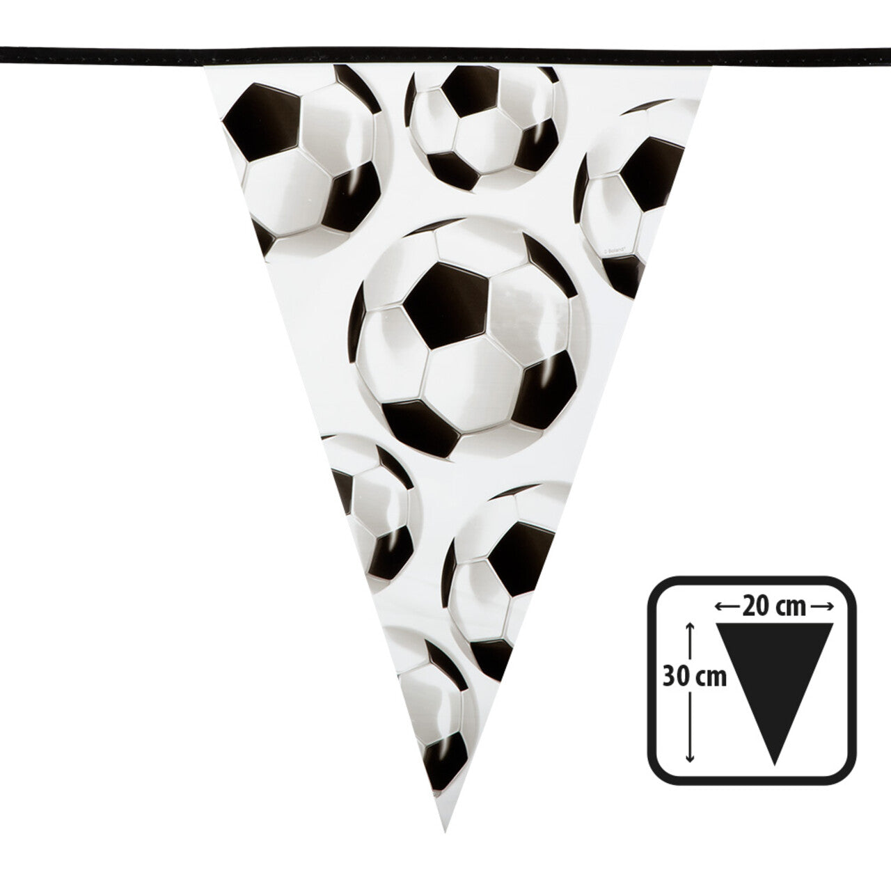 Op deze afbeelding zie je een Decoratie, van het merk Boland. Vlaggenlijn Voetbal Matchday