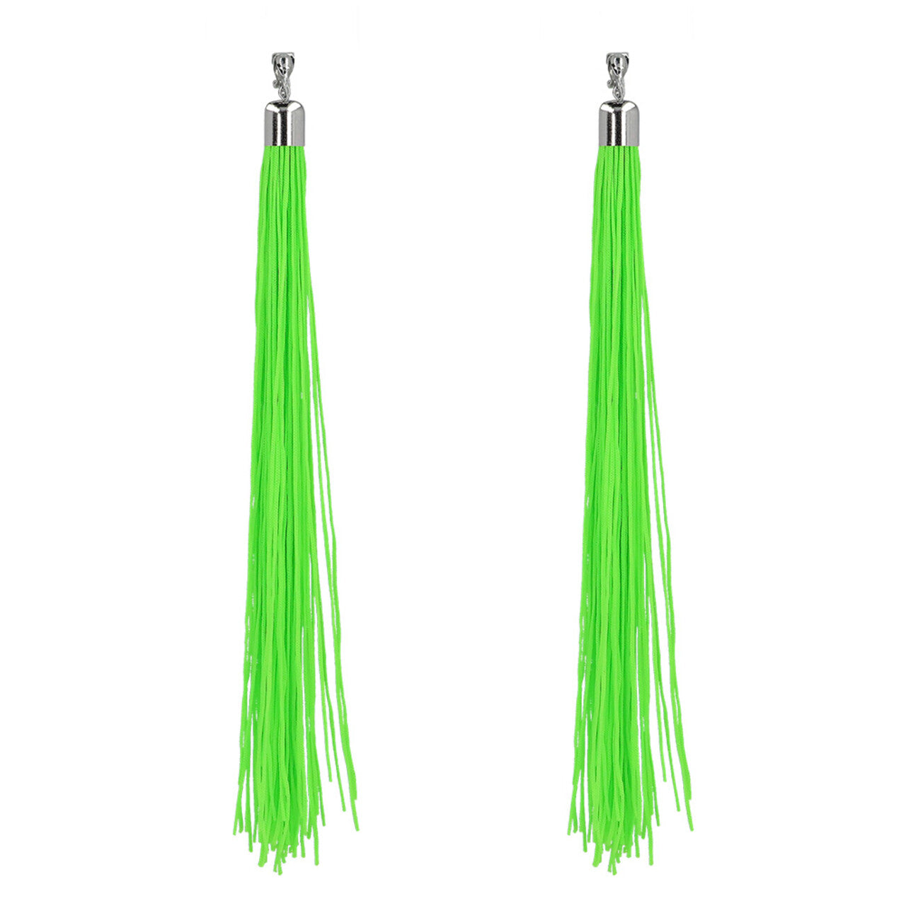Op deze afbeelding zie je een Accessoires, van het merk Boland. Disco Flapper Oorbellen Festival Neongroen