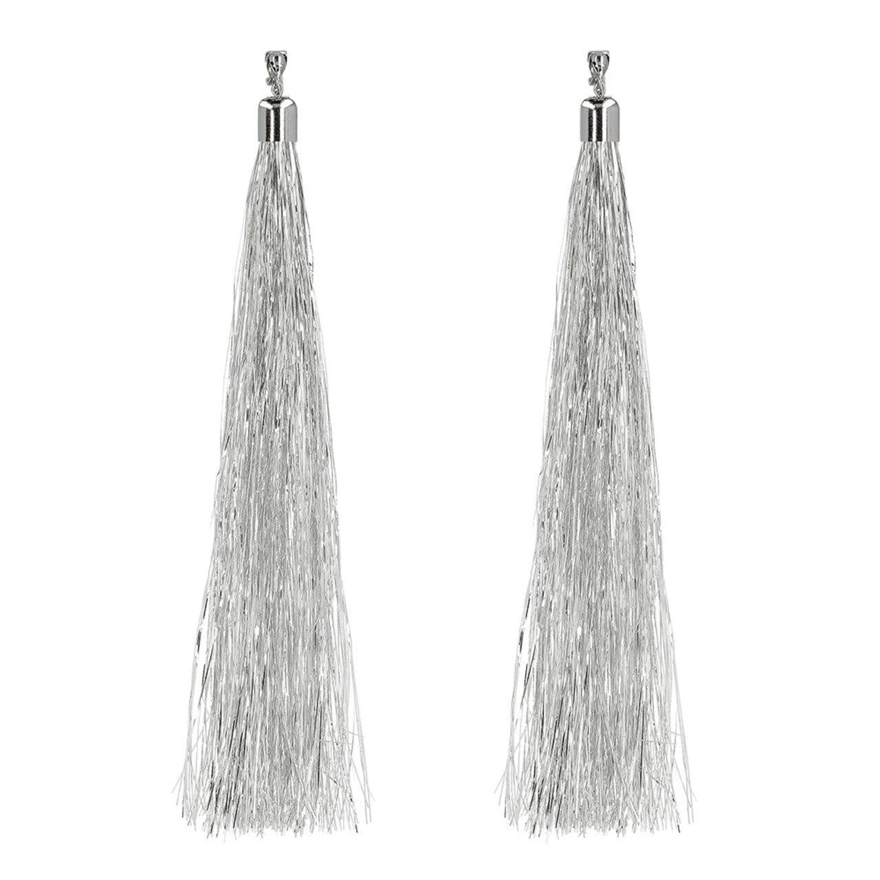 Op deze afbeelding zie je een Accessoires, van het merk Boland. Disco Flapper Oorbellen Festival Zilver
