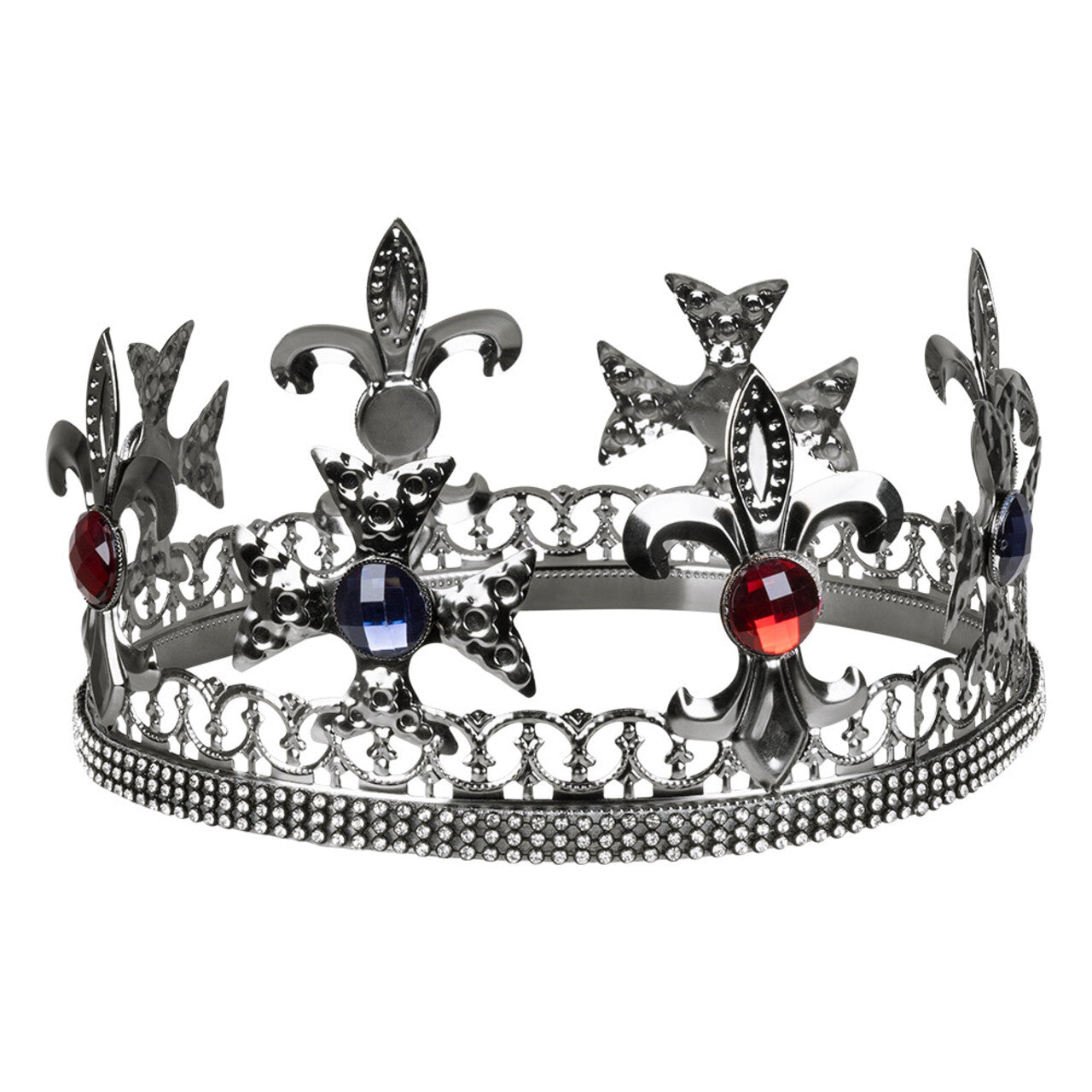 Op deze afbeelding zie je een Accessoires, van het merk Boland. Metalen Kroon Royal King Silverstone Zilver