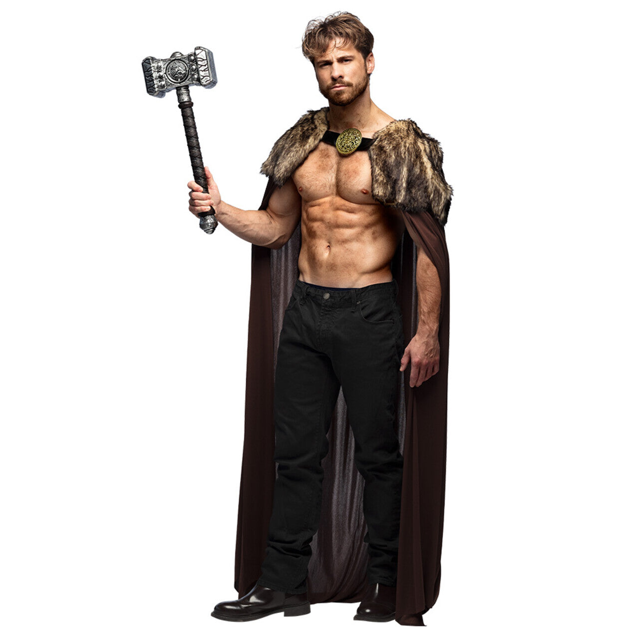 Op deze afbeelding zie je een Kostuums, van het merk Boland. Cape Viking Strijder