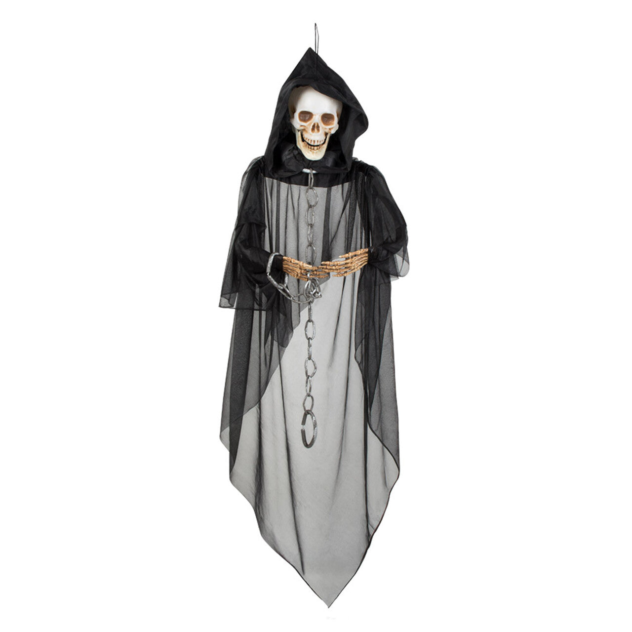 Op deze afbeelding zie je een Decoratie, van het merk Boland. Hangdecoratie Geboeide Skelet Spook