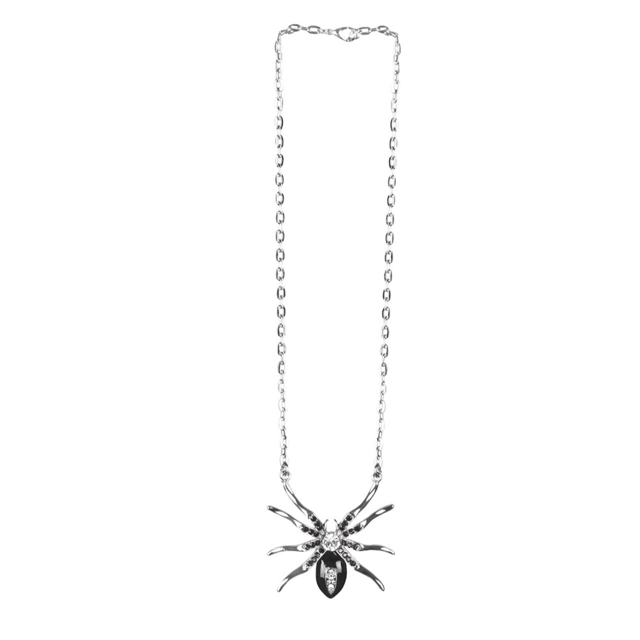 Op deze afbeelding zie je een Accessoires, van het merk Boland. Ketting Black Widow Met Strass