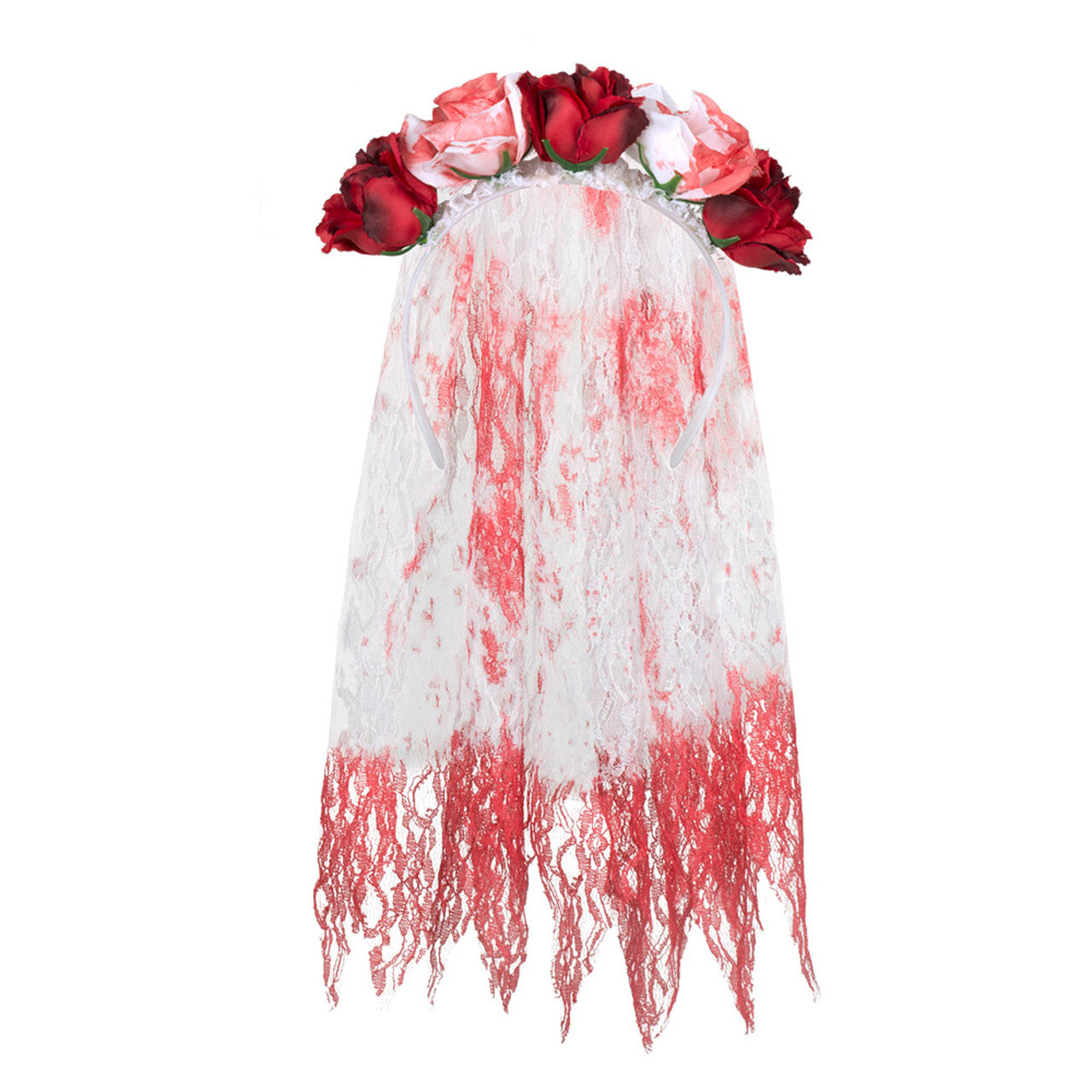 Op deze afbeelding zie je een Accessoires, van het merk Boland. Hoofdband Met Bloedsluier Horror Bride