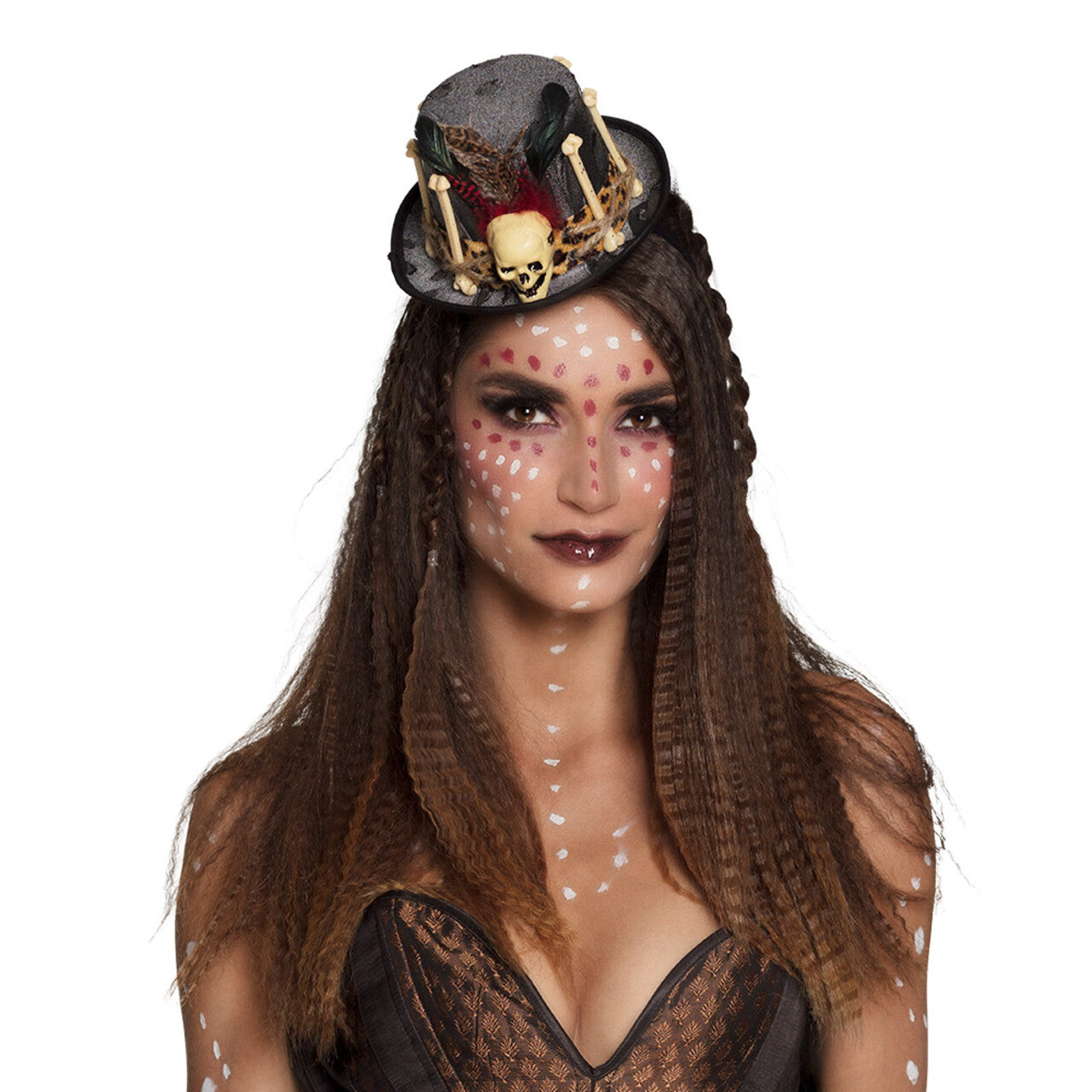 Op deze afbeelding zie je een Accessoires, van het merk Boland. Skully Freda Voodoo Diadeem