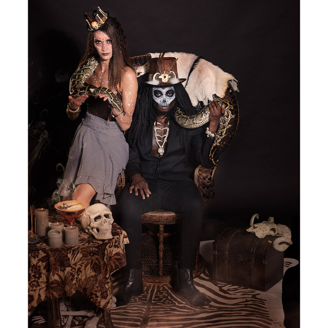 Op deze afbeelding zie je een Accessoires, van het merk Boland. Skully Freda Voodoo Diadeem