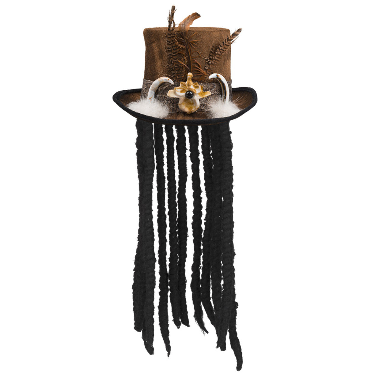 Op deze afbeelding zie je een Accessoires, van het merk Boland. Hoed Voodoo Buluku Met Rasta Vlechten