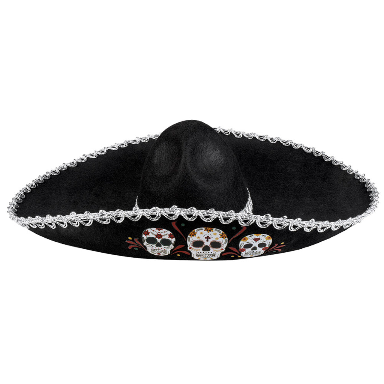 Op deze afbeelding zie je een Accessoires, van het merk Boland. Mexicaanse Sombrero Calavera