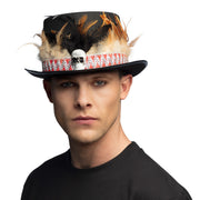 Op deze afbeelding zie je een Accessoires, van het merk Boland. Zaka Skull Voodoo Hoed