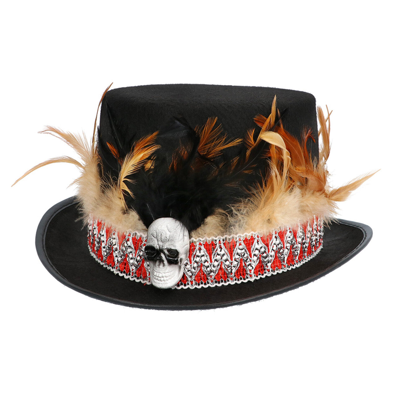 Op deze afbeelding zie je een Accessoires, van het merk Boland. Zaka Skull Voodoo Hoed