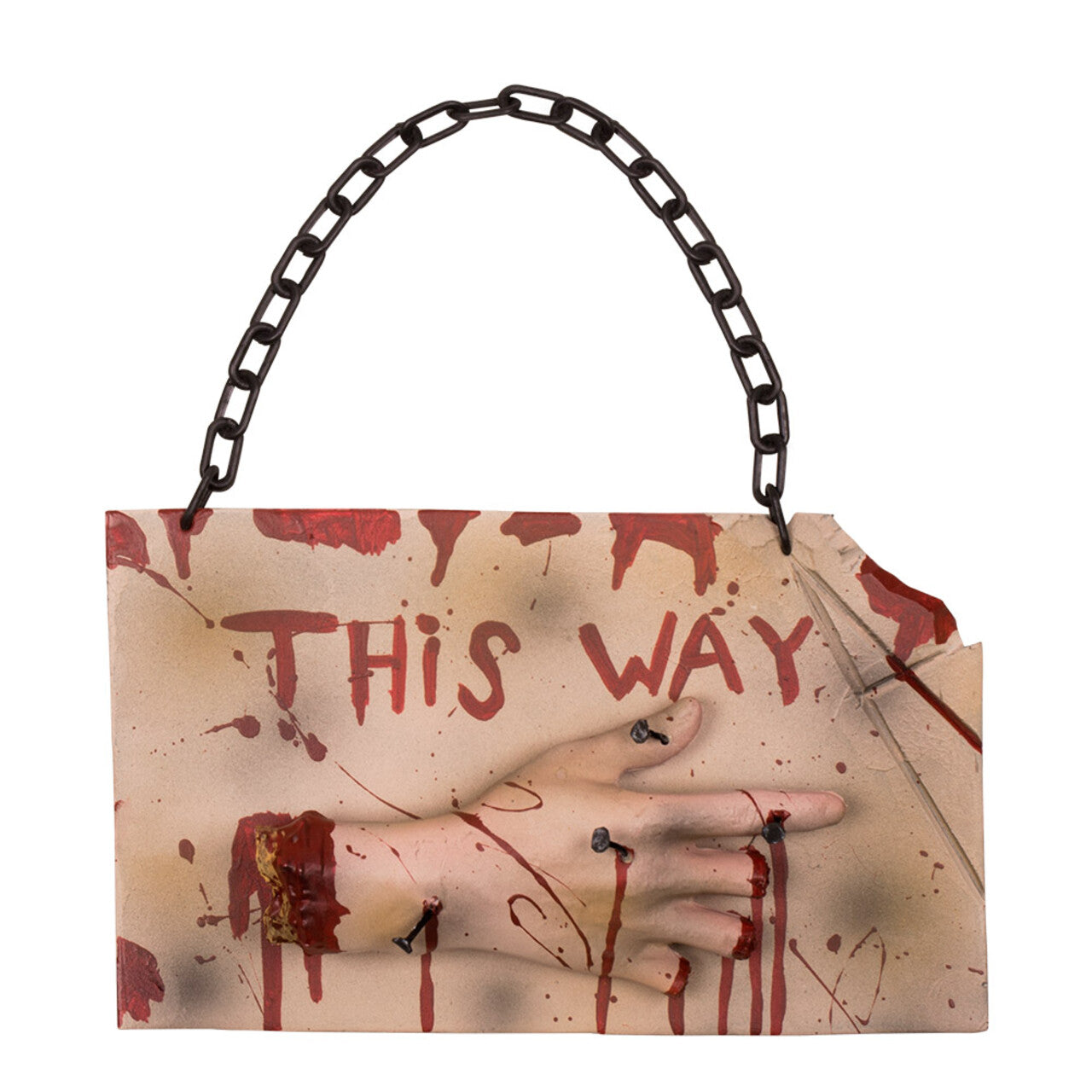 Op deze afbeelding zie je een Decoratie, van het merk Boland. Horror Wegwijzer Lead The Bloody Way