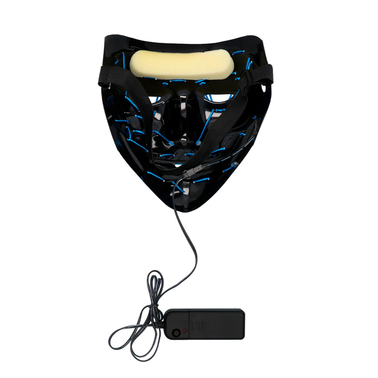 Op deze afbeelding zie je een Accessoires, van het merk Boland. Ledmasker Lightning Killer Smile Blauw