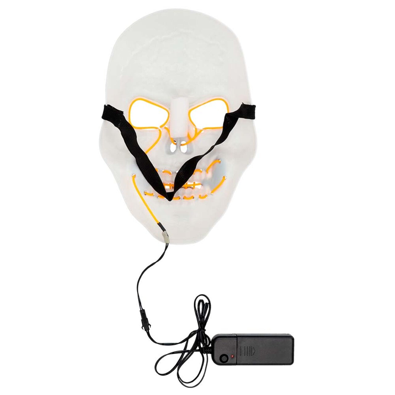 Op deze afbeelding zie je een Accessoires, van het merk Boland. Masker Met Licht Grijnzend Schedel