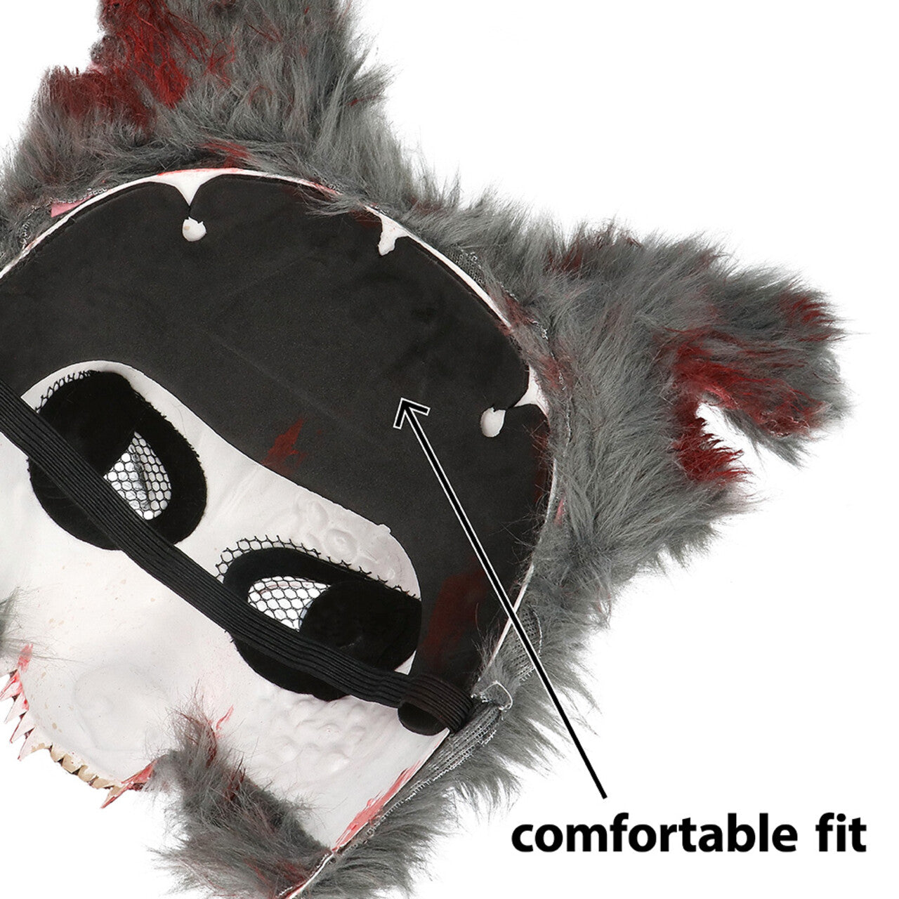 Op deze afbeelding zie je een Accessoires, van het merk Boland. Masker Bloederige Weerwolf