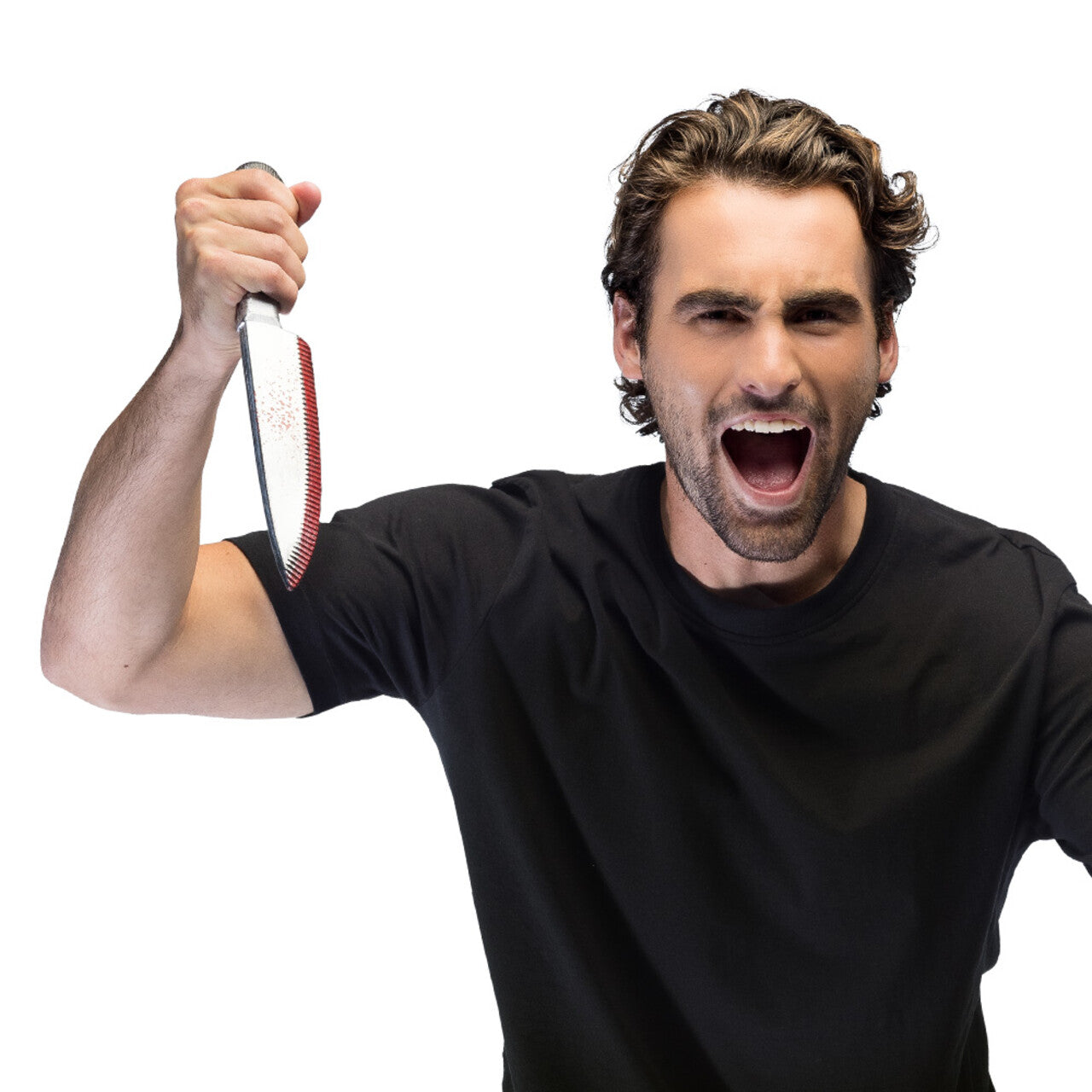 Op deze afbeelding zie je een Accessoires, van het merk Boland. Mes Slasher Met Bloed