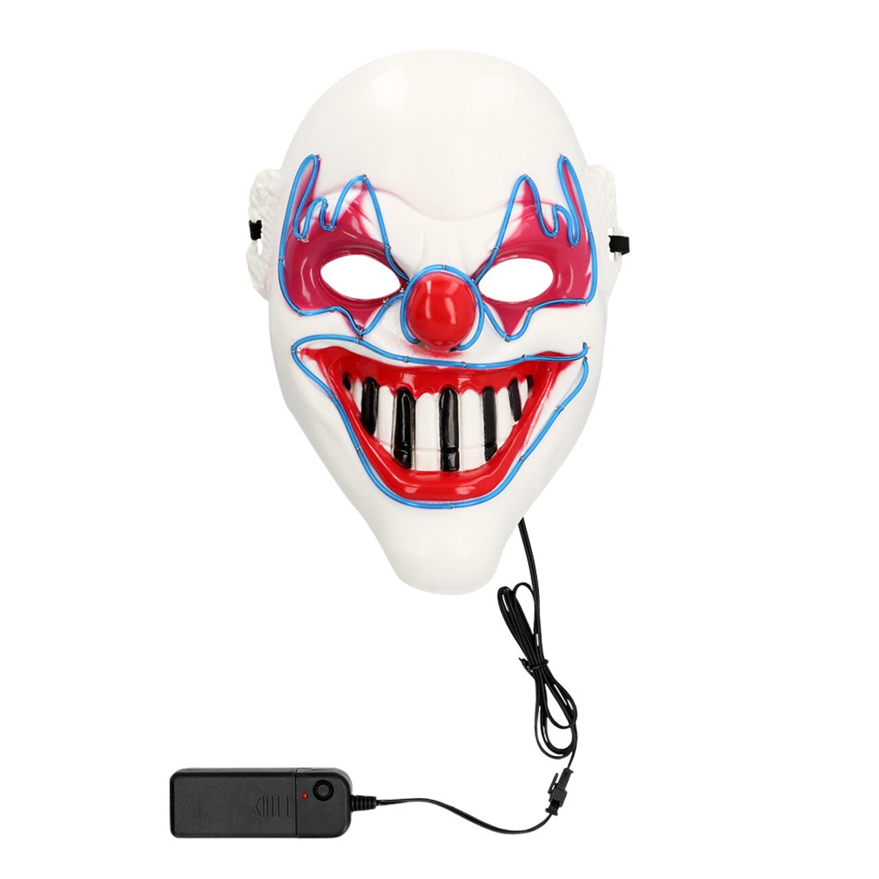 Op deze afbeelding zie je een Accessoires, van het merk Boland. Masker Evil Smiling Clown Met Licht
