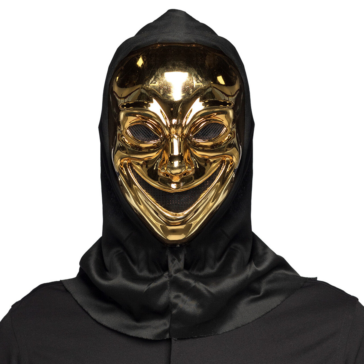 Op deze afbeelding zie je een Accessoires, van het merk Boland. Masker Anonymous Gold