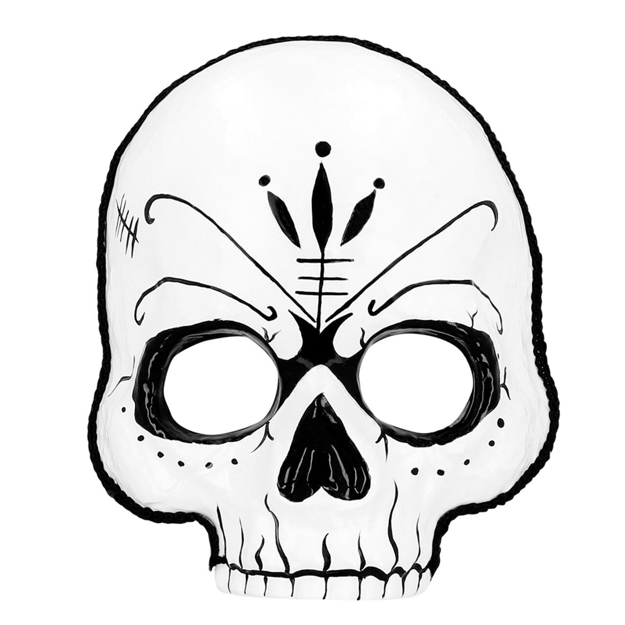 Op deze afbeelding zie je een Accessoires, van het merk Boland. Masker Wit Sweet Skull