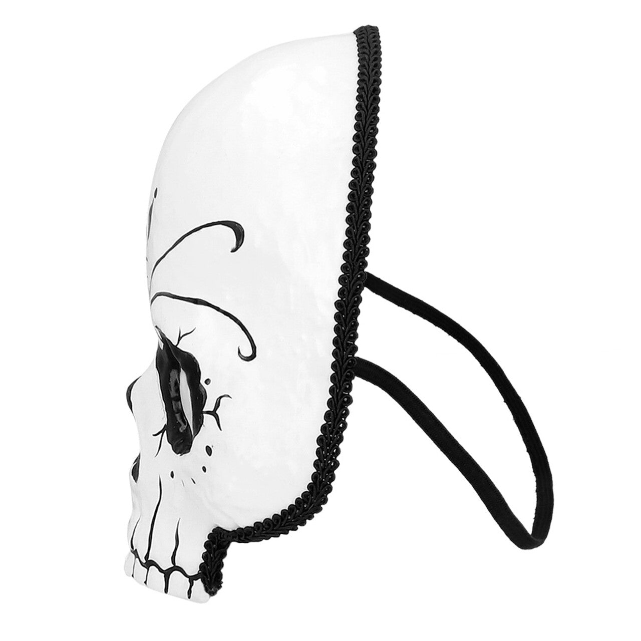 Op deze afbeelding zie je een Accessoires, van het merk Boland. Masker Wit Sweet Skull