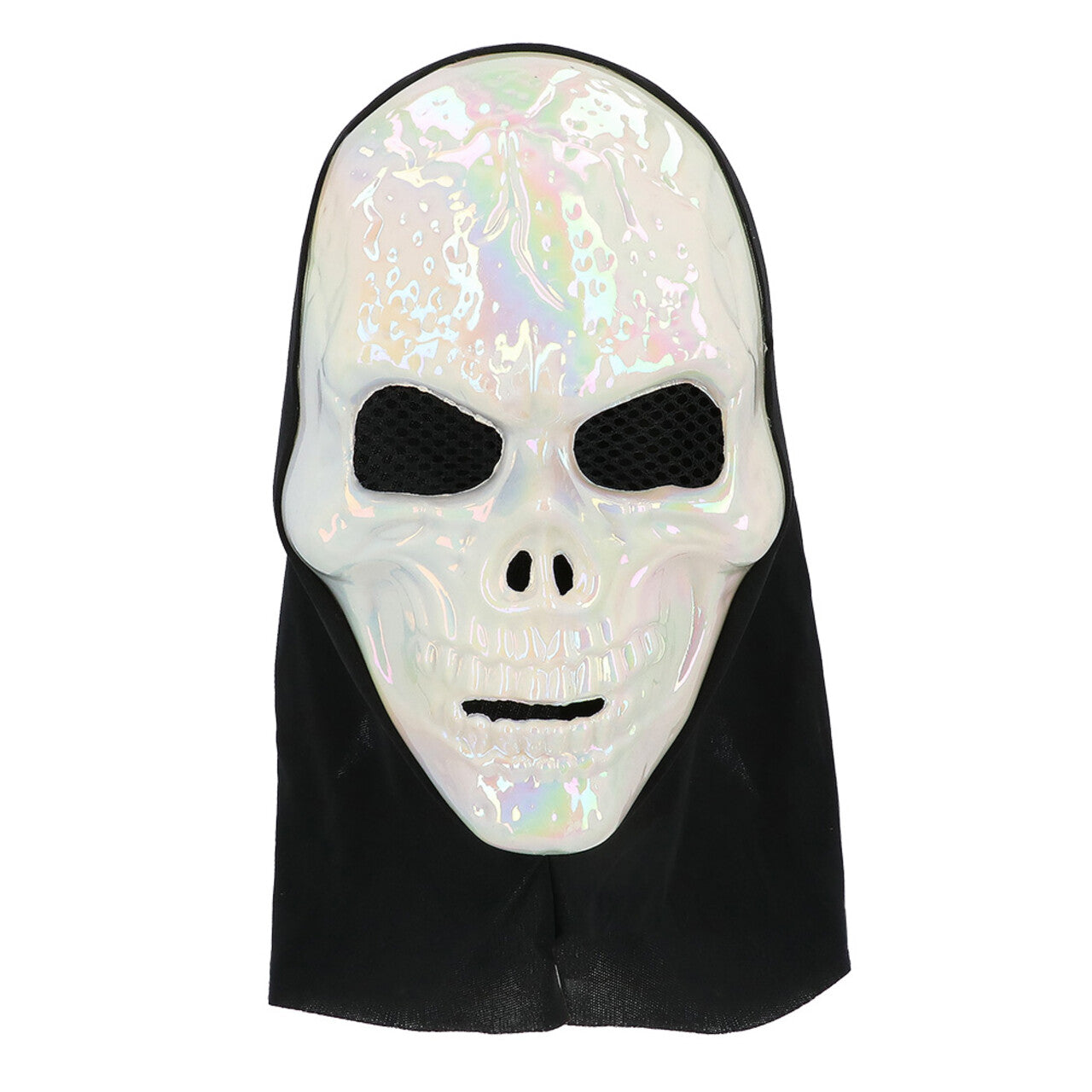 Op deze afbeelding zie je een Accessoires, van het merk Boland. Masker Met Kap Parel Glans Schedel
