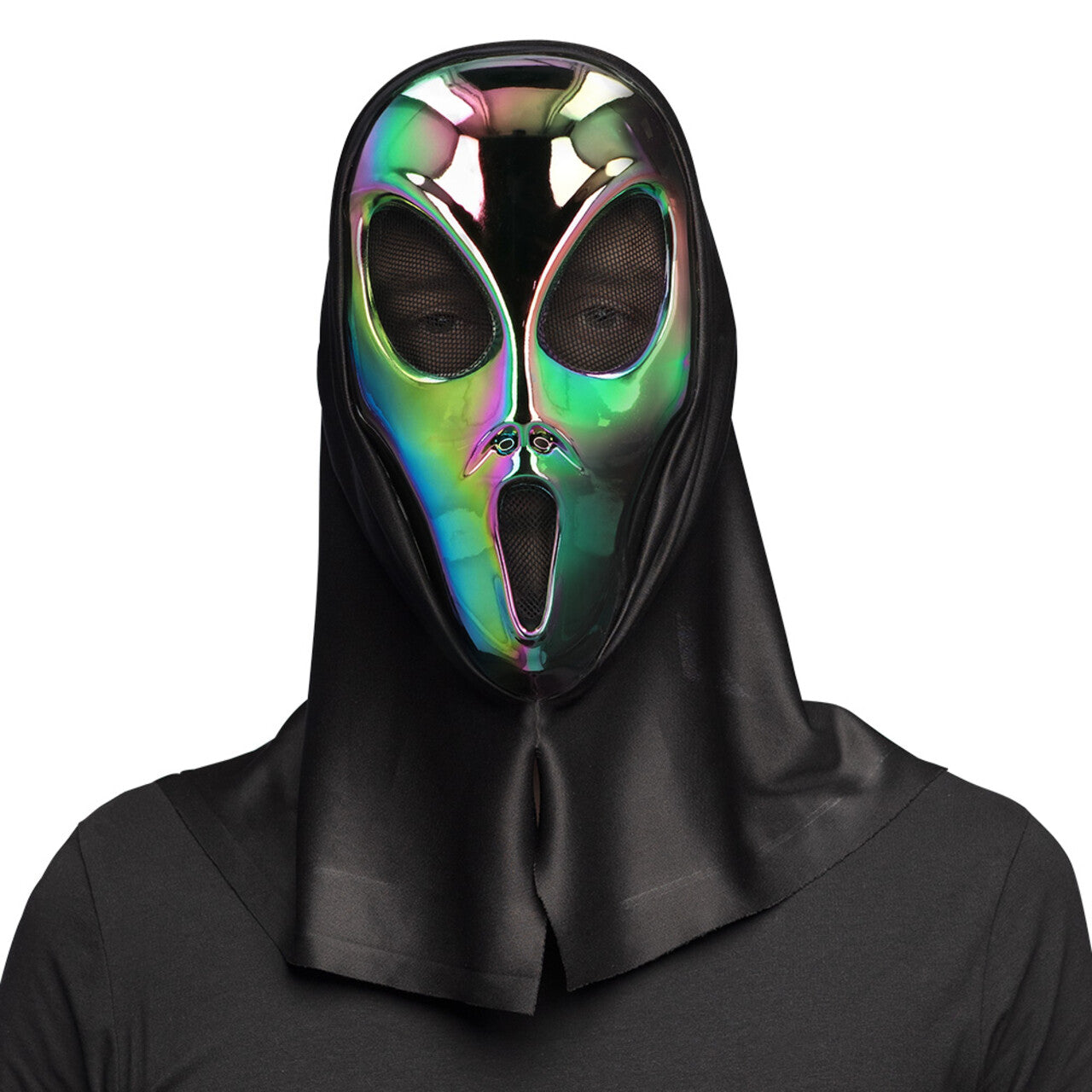 Op deze afbeelding zie je een Accessoires, van het merk Boland. Masker Cosmic Scream Alien Met Kap