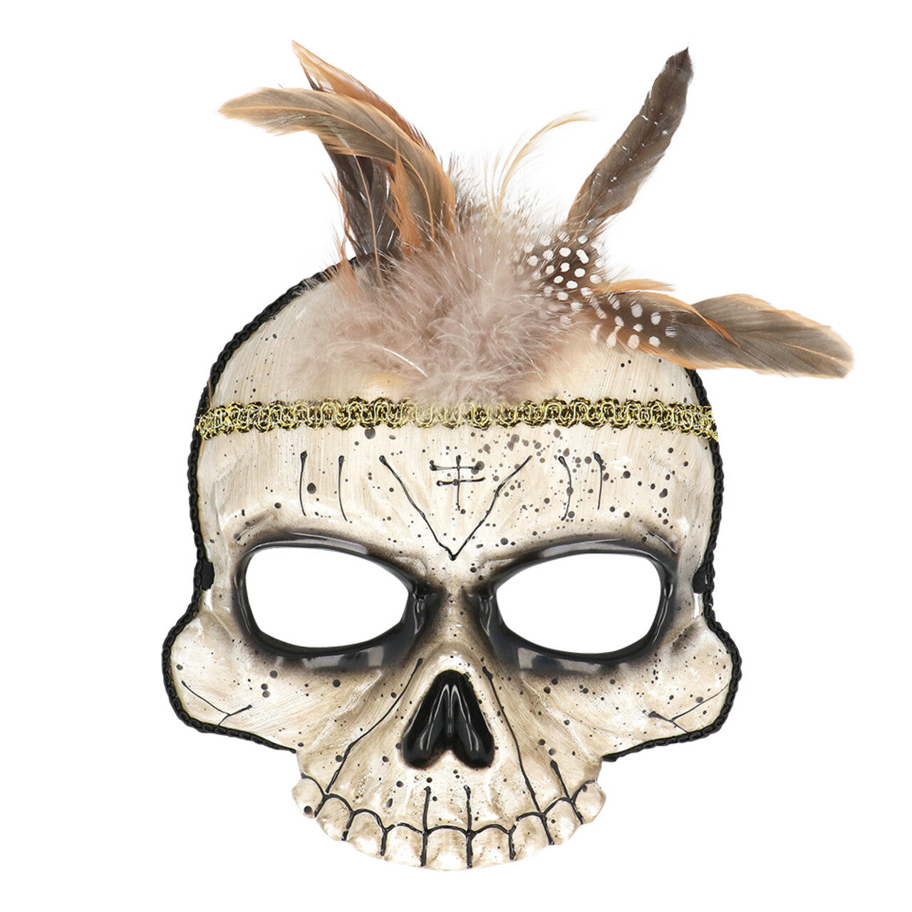 Op deze afbeelding zie je een Accessoires, van het merk Boland. Voodoo Damballa Loa Halfmasker