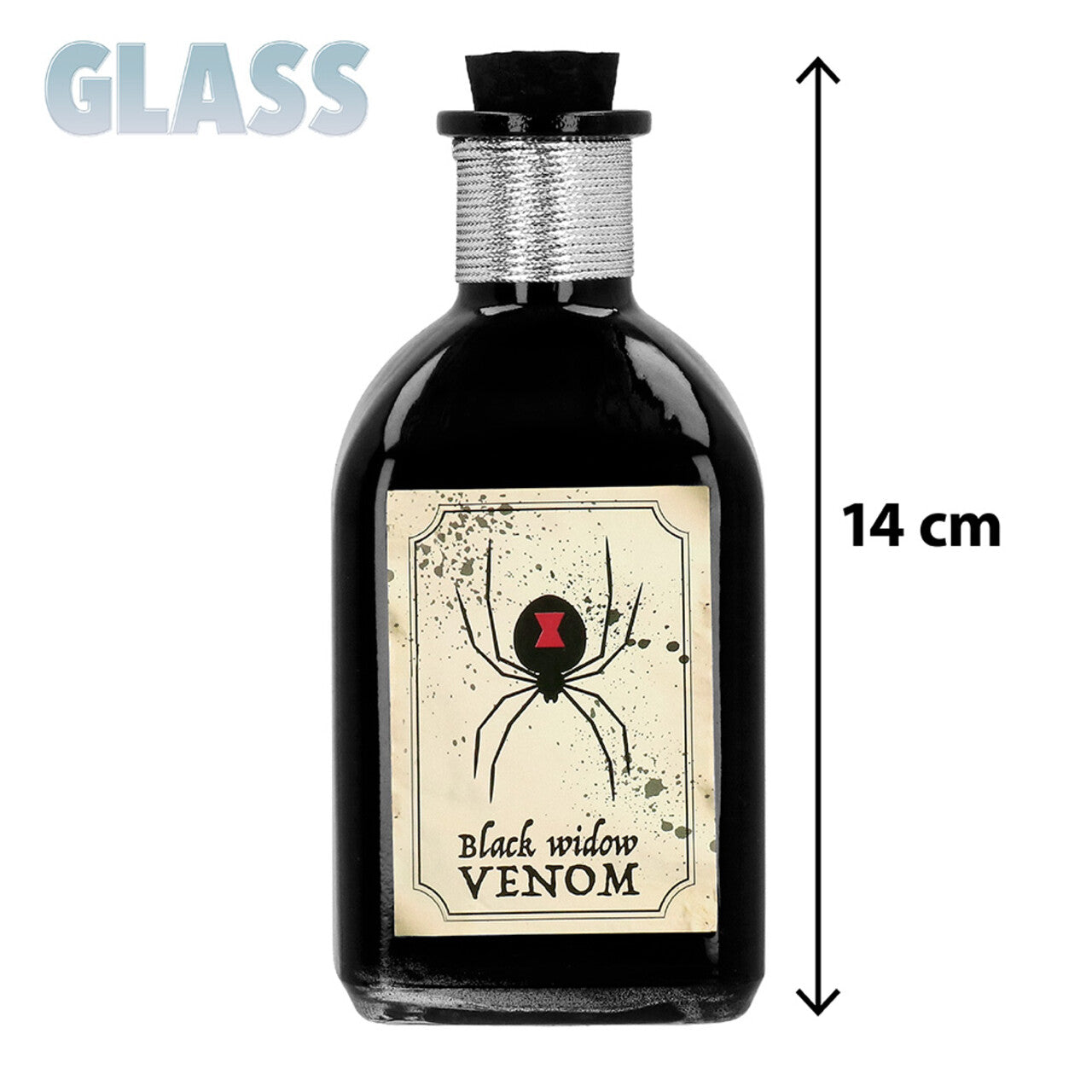 Op deze afbeelding zie je een Decoratie, van het merk Boland. Flesje Nepgif Black Widow Venom