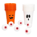 Set Drankspel Halloween Beer Pong Zombie Eyes
