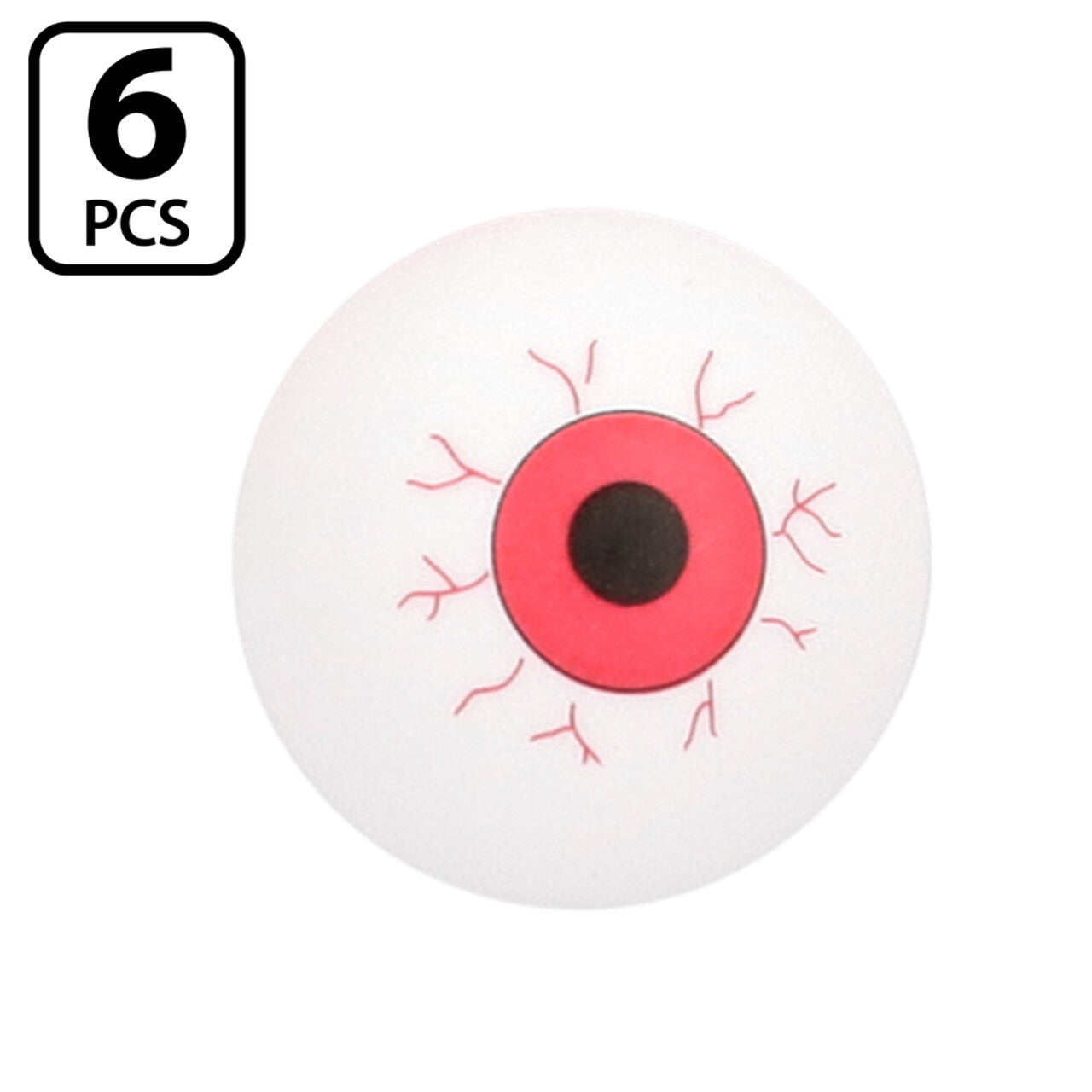Op deze afbeelding zie je een Decoratie, van het merk Boland. Set Drankspel Halloween Beer Pong Zombie Eyes
