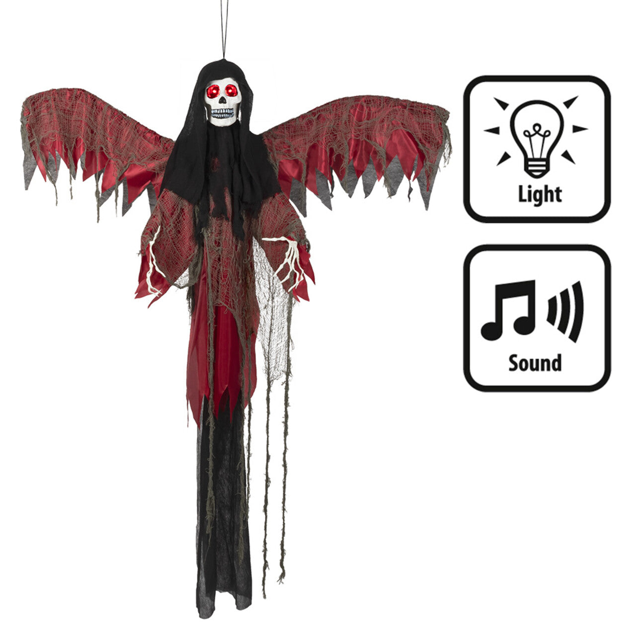 Op deze afbeelding zie je een Decoratie, van het merk Boland. Hangdecoratie Flying Red Reaper