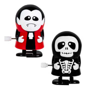 Op deze afbeelding zie je een Accessoires, van het merk Boland. Set 2 Opwindfiguurtjes Halloween Vampier En Skelet