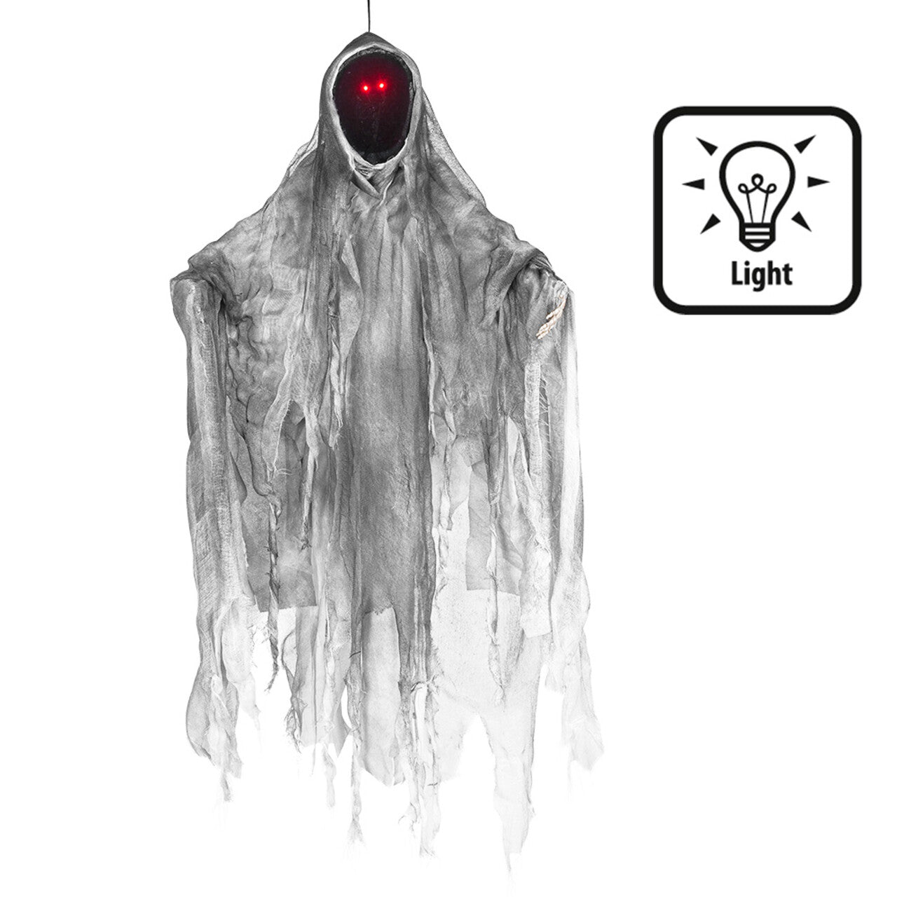 Op deze afbeelding zie je een Decoratie, van het merk Boland. Hangdecoratie Faceless Ghost Met Licht