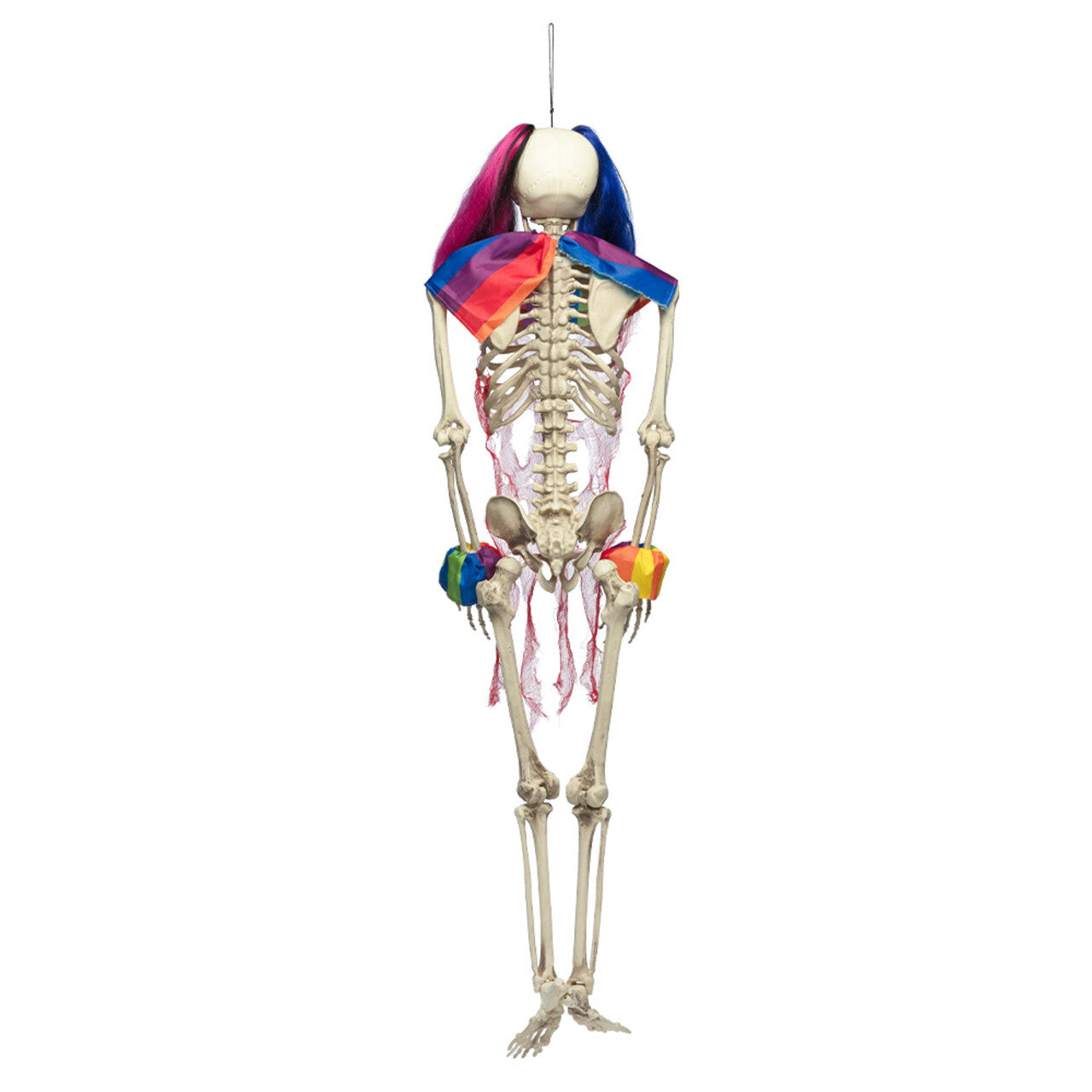 Op deze afbeelding zie je een Decoratie, van het merk Boland. Hangdecoratie Te Lang In Het Circus Clown Skelet