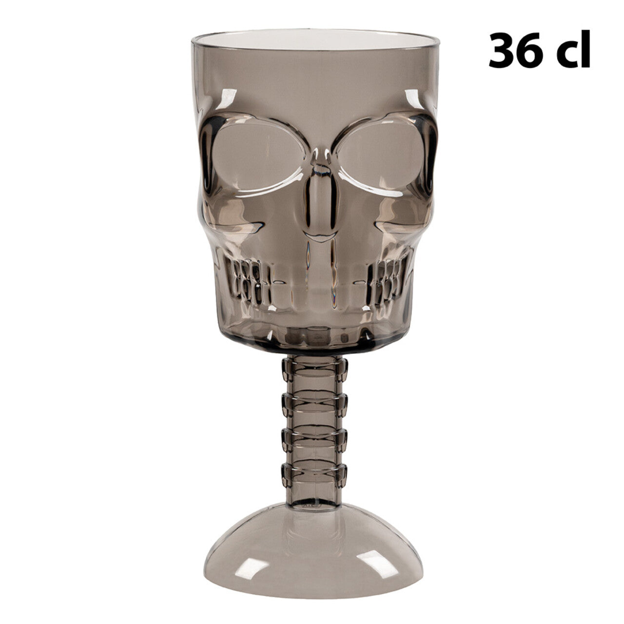 Op deze afbeelding zie je een Decoratie, van het merk Boland. Plastic Kelk Smoke Skull
