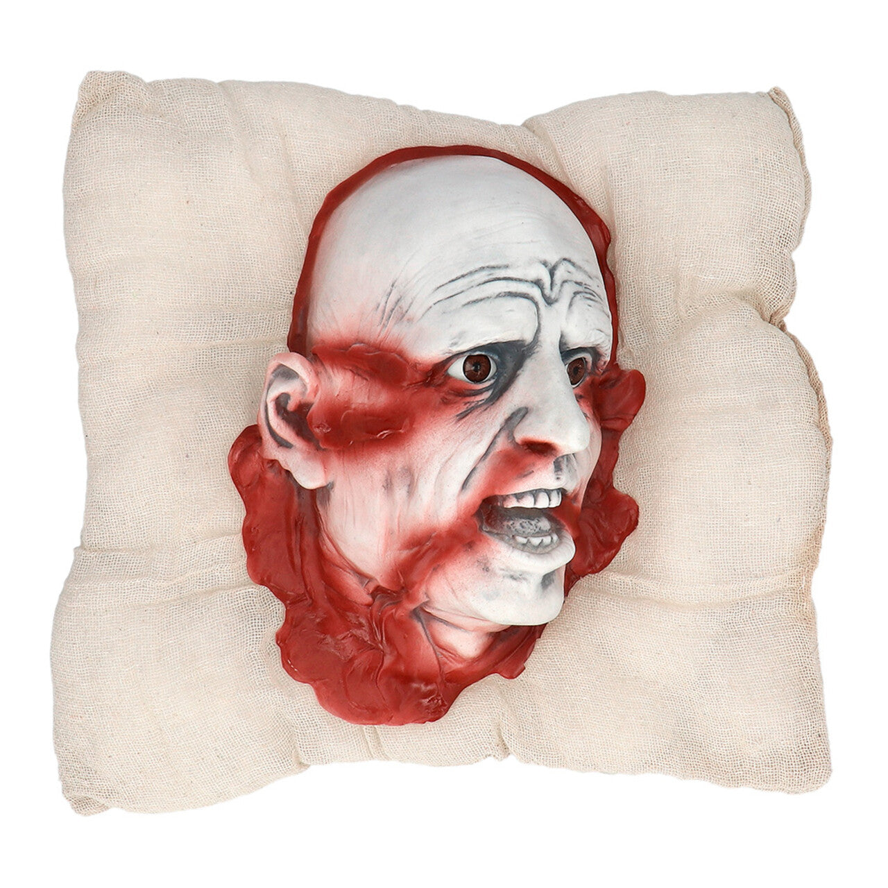 Op deze afbeelding zie je een Decoratie, van het merk Boland. Horror Kussen 38 X 30 Cm