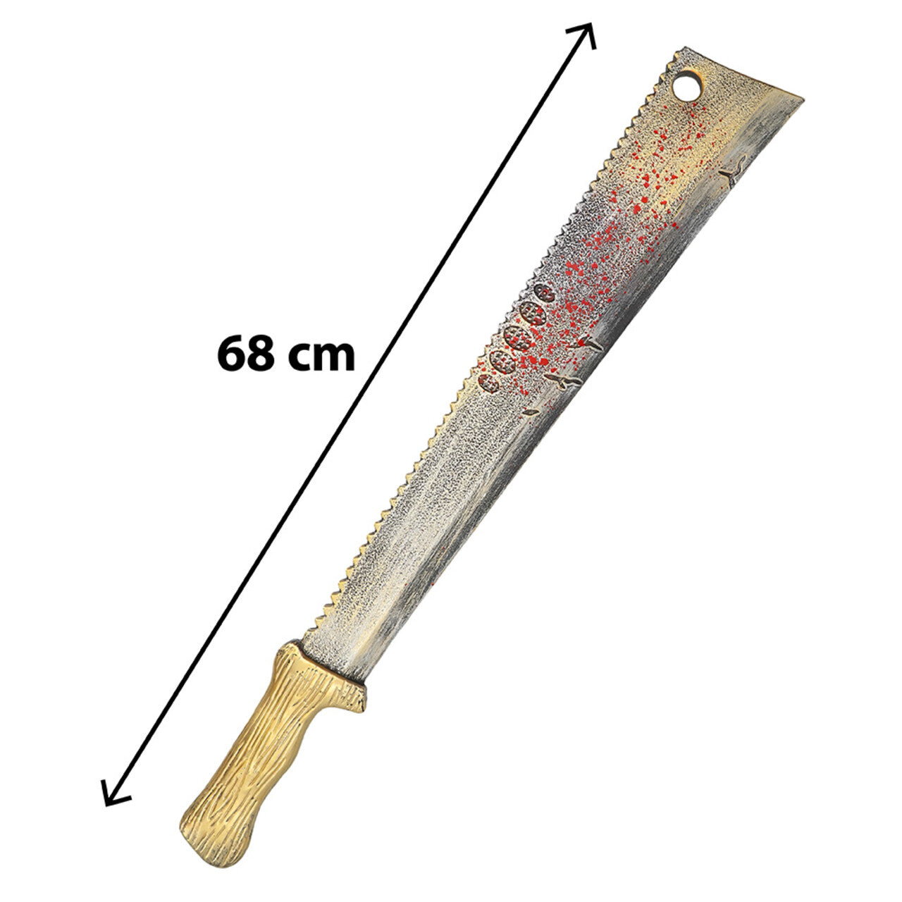 Op deze afbeelding zie je een Accessoires, van het merk Boland. Machete Butcherfang Met Bloedspetters