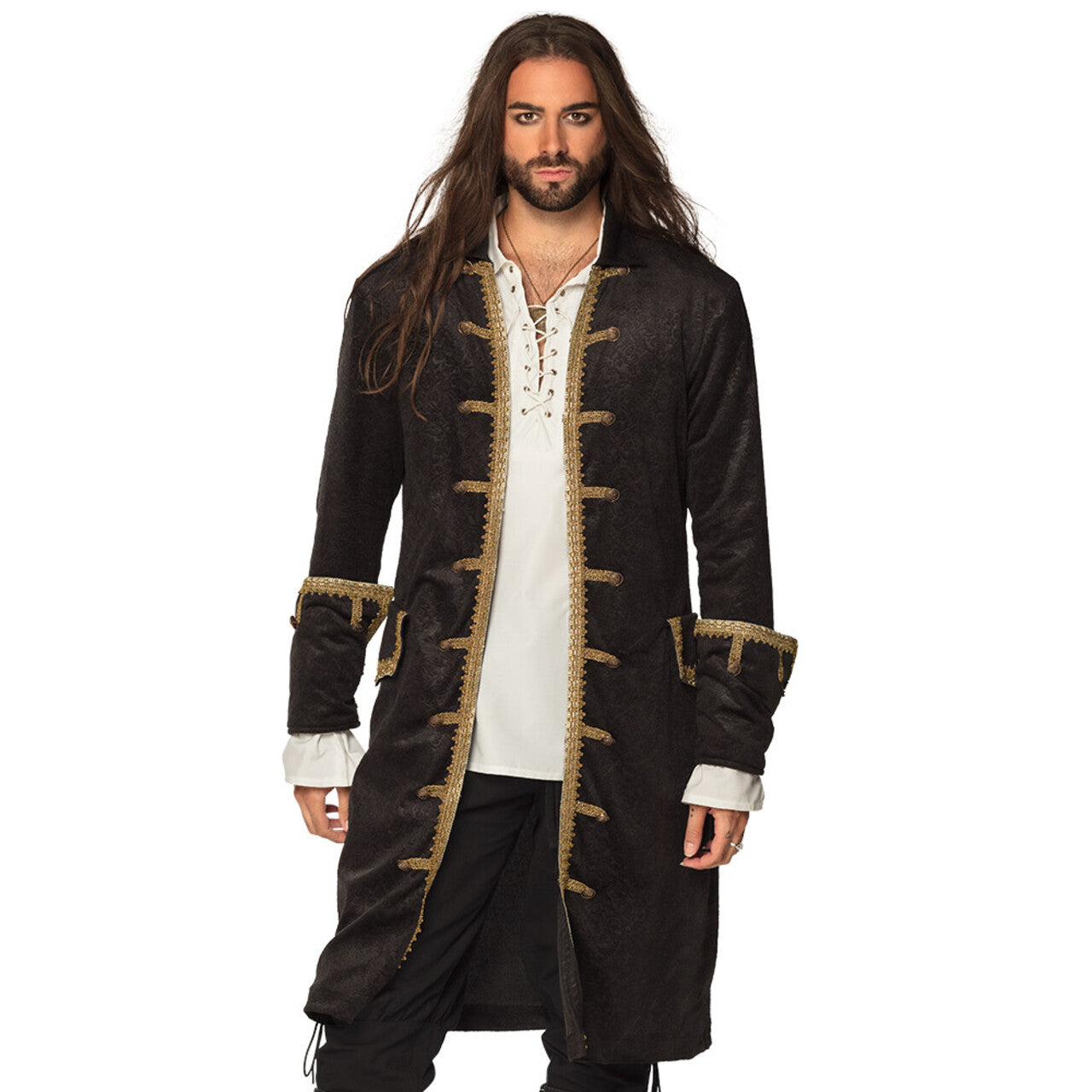 Op deze afbeelding zie je een Kostuums, van het merk Boland. Piratenjas Man
