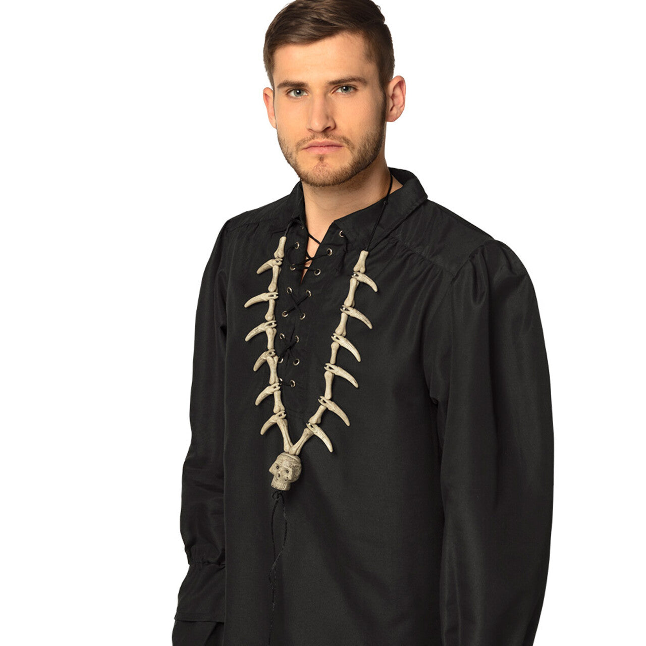 Op deze afbeelding zie je een Accessoires, van het merk Boland. Ketting Sjamaan Skull And Bones
