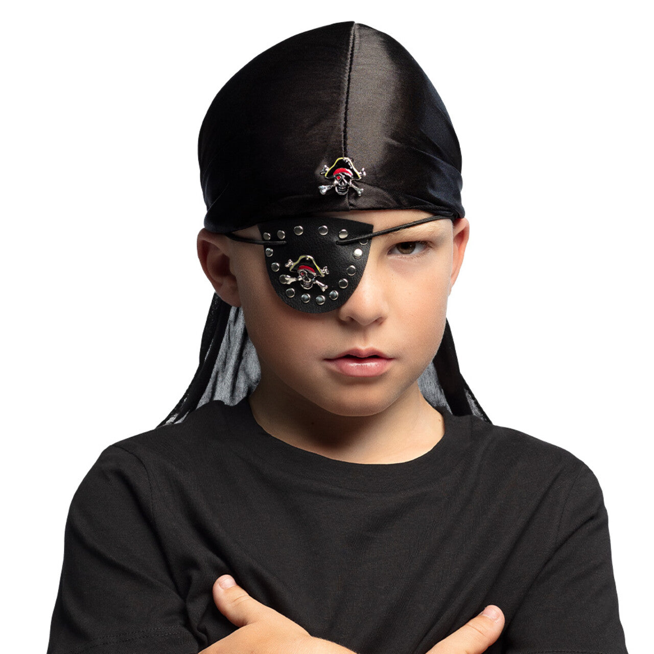 Op deze afbeelding zie je een Accessoires, van het merk Boland. Set Pirate Gangster