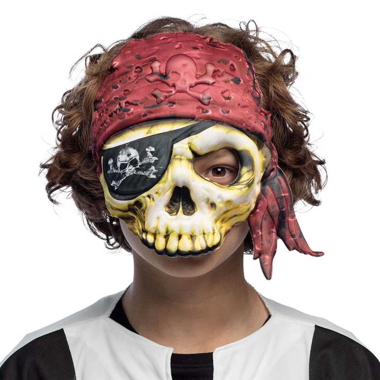 Op deze afbeelding zie je een Accessoires, van het merk Boland. Masker Piraatje Scare Bones