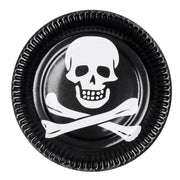 Op deze afbeelding zie je een Decoratie, van het merk Boland. Piraten Classic Skull Bordjes 10 Stuks