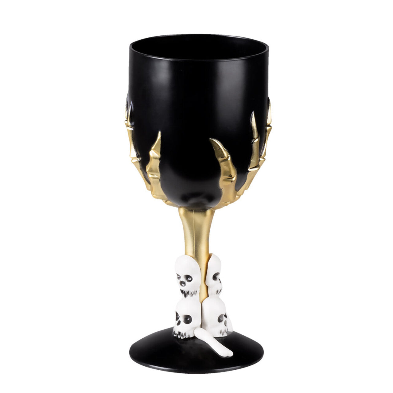 Op deze afbeelding zie je een Decoratie, van het merk Boland. Plastic Kelk Skull Claw Zwart