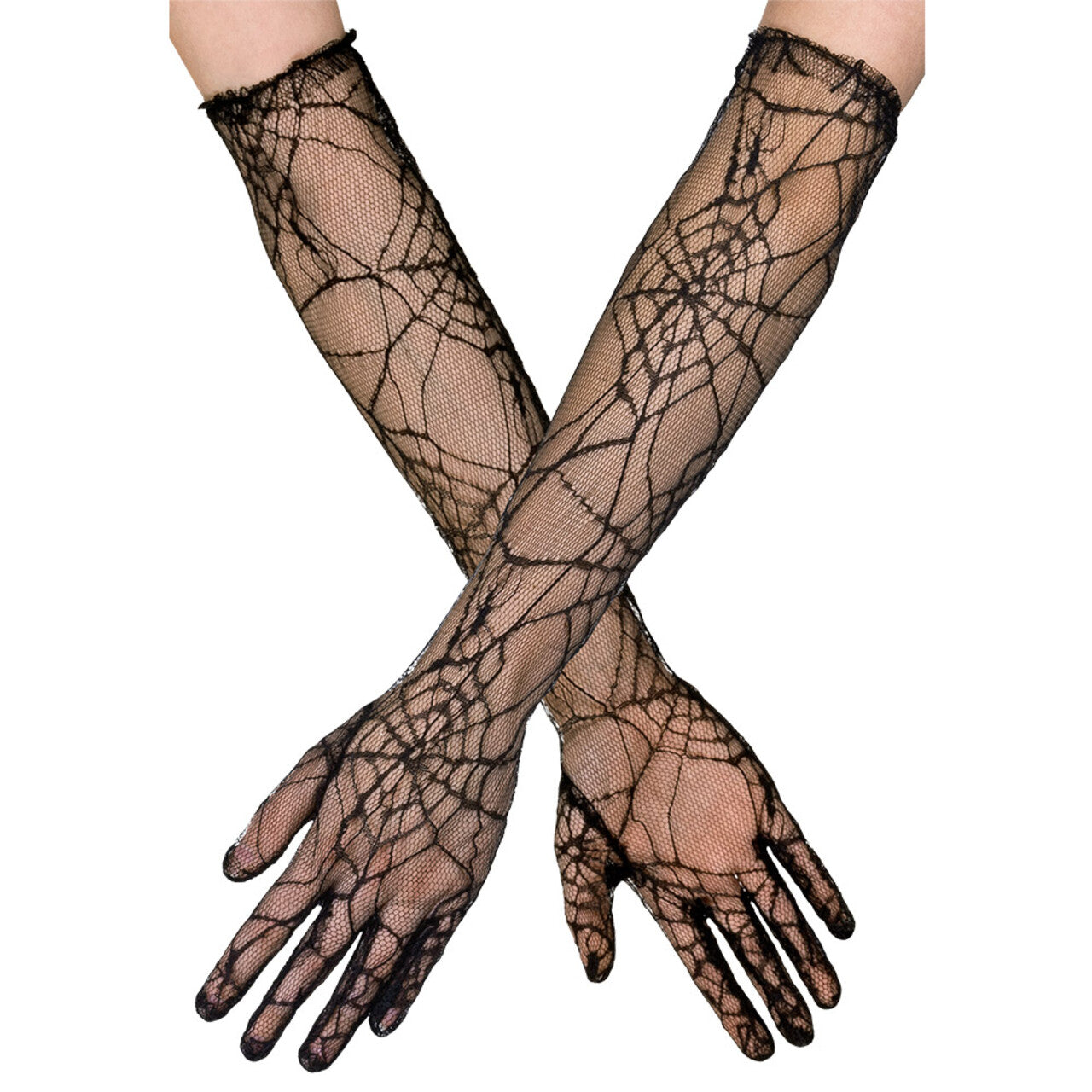 Op deze afbeelding zie je een Accessoires, van het merk Boland. Handschoenen Spiderweb Zwart