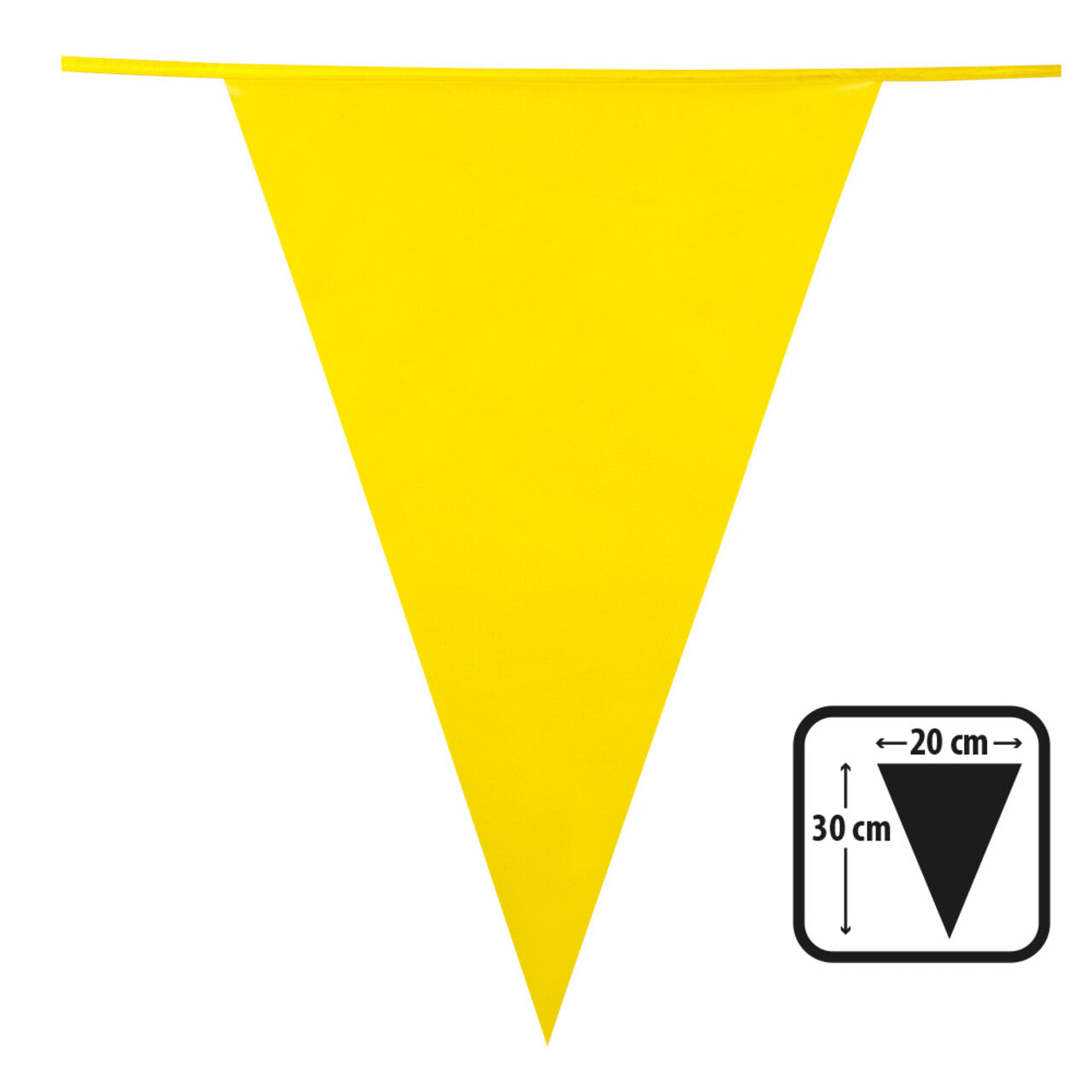 Op deze afbeelding zie je een Decoratie, van het merk Boland. Pe Vlaggenlijn Kanarie Geel